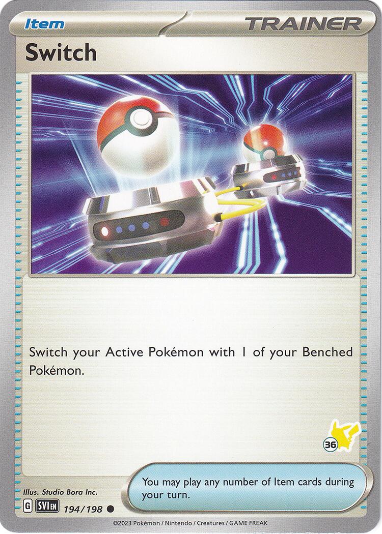 Switch (194/198) (Pikachu Stamp #36) [Battle Academy 2024] | Gear Gaming Fayetteville