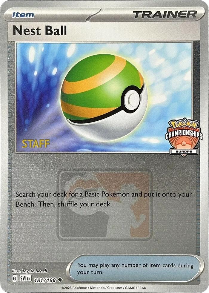 Nest Ball (181/198) (2024 Europe Championships Staff) [League & Championship Cards] | Gear Gaming Fayetteville