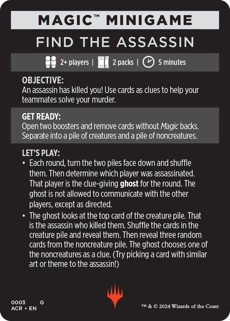 Find The Assassin (Magic Minigame) [Assassin's Creed Minigame] | Gear Gaming Fayetteville