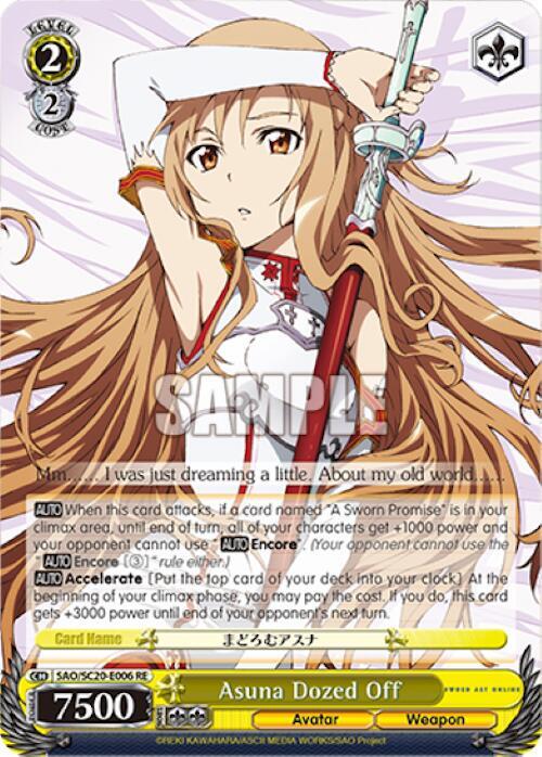 Asuna Dozed Off - [Sword Art Online Chronicle Set] | Gear Gaming Fayetteville