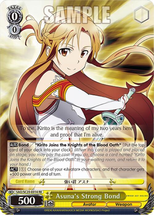 Asuna's Strong Bond - [Sword Art Online Chronicle Set] | Gear Gaming Fayetteville