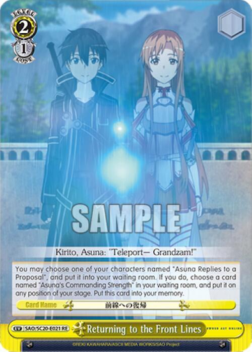 Returning to the Front Lines - [Sword Art Online Chronicle Set] | Gear Gaming Fayetteville