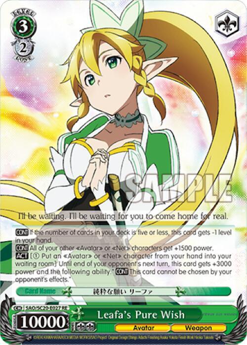 Leafa's Pure Wish - [Sword Art Online Chronicle Set] | Gear Gaming Fayetteville