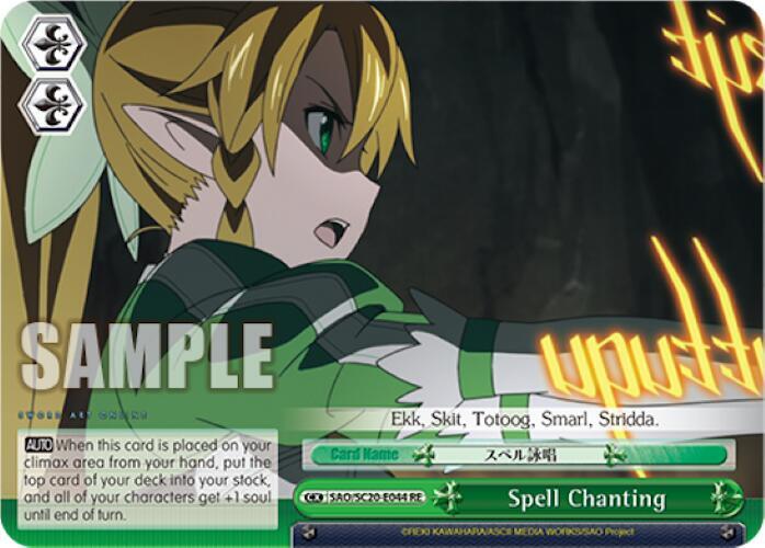 Spell Chanting - [Sword Art Online Chronicle Set] | Gear Gaming Fayetteville