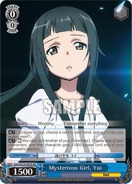 Mysterious Girl, Yui - [Sword Art Online Chronicle Set] | Gear Gaming Fayetteville