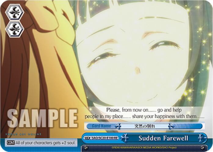 Sudden Farewell - [Sword Art Online Chronicle Set] | Gear Gaming Fayetteville