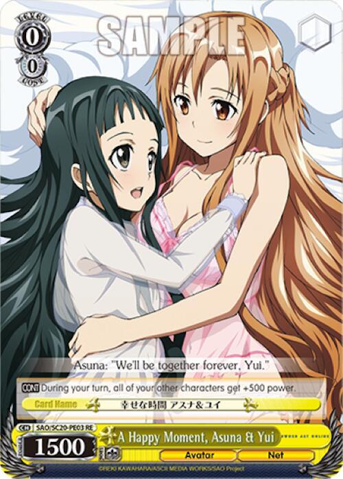 A Happy Moment, Asuna & Yui - [Sword Art Online Chronicle Set] | Gear Gaming Fayetteville