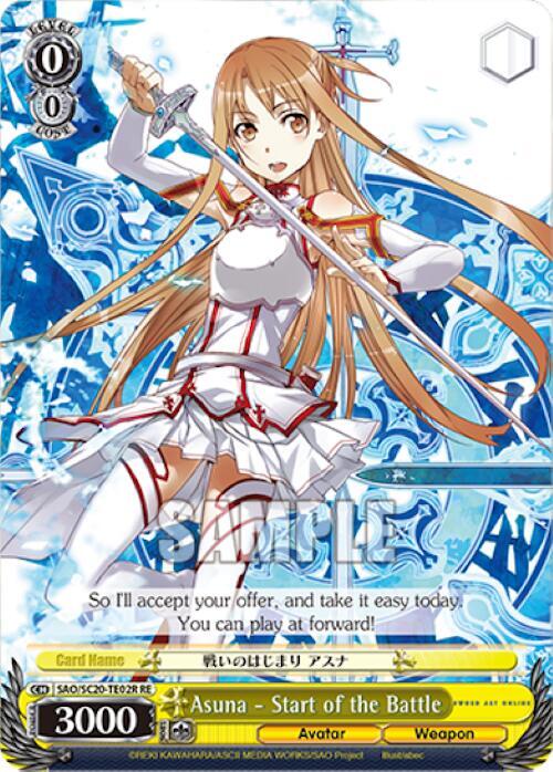 Asuna - Start of the Battle (RRR) - [Sword Art Online Chronicle Set] | Gear Gaming Fayetteville