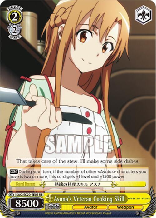 Asuna's Veteran Cooking Skill (TD) - [Sword Art Online Chronicle Set] | Gear Gaming Fayetteville