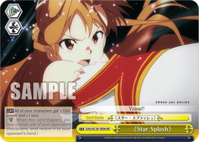Star Splash (TD) - [Sword Art Online Chronicle Set] | Gear Gaming Fayetteville