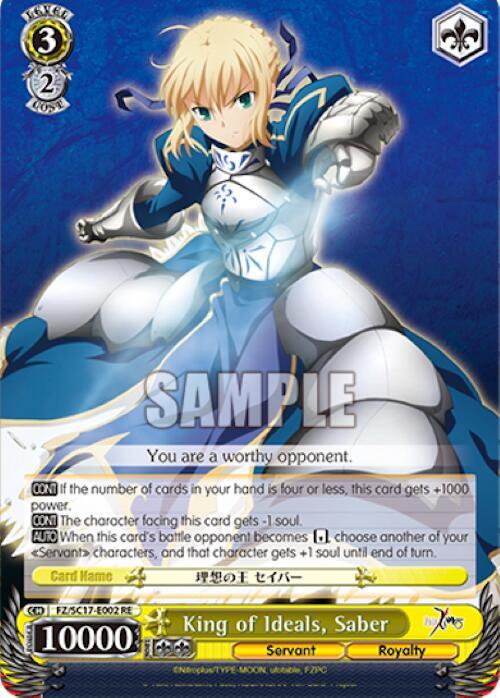 King of Ideals, Saber - [Fate/Zero Chronicle Set] | Gear Gaming Fayetteville