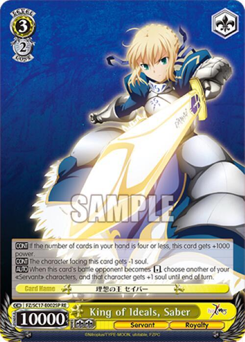 King of Ideals, Saber (SP) - [Fate/Zero Chronicle Set] | Gear Gaming Fayetteville