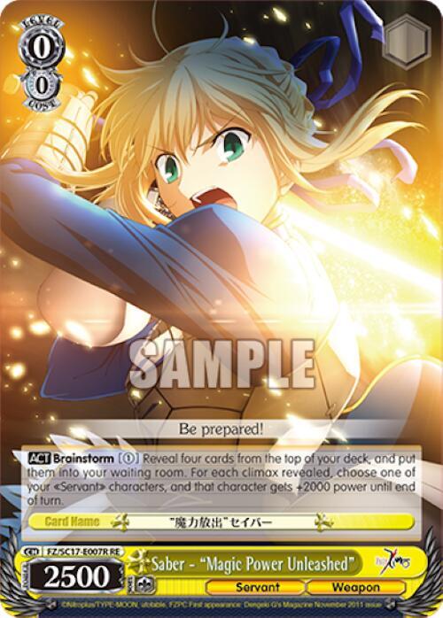 Saber - "Magic Power Unleashed" (RRR) - [Fate/Zero Chronicle Set] | Gear Gaming Fayetteville