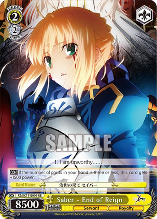 Saber - End of Reign - [Fate/Zero Chronicle Set] | Gear Gaming Fayetteville