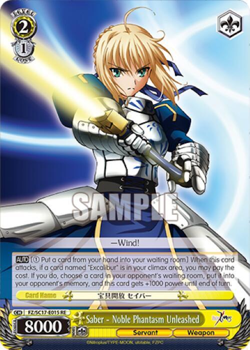 Saber - Noble Phantasm Unleashed - [Fate/Zero Chronicle Set] | Gear Gaming Fayetteville