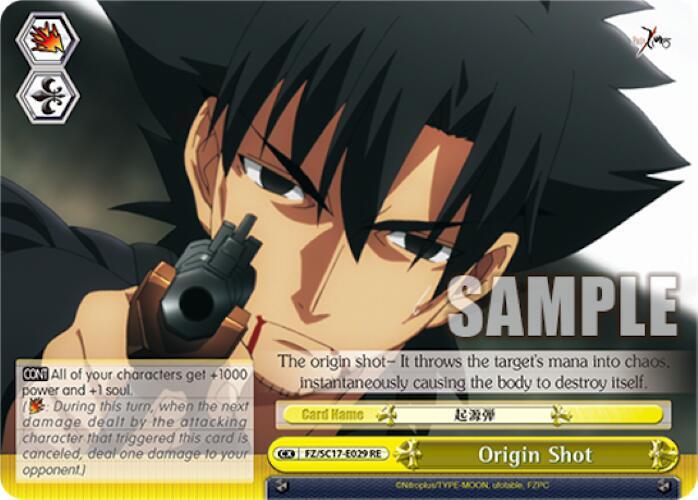 Origin Shot - [Fate/Zero Chronicle Set] | Gear Gaming Fayetteville