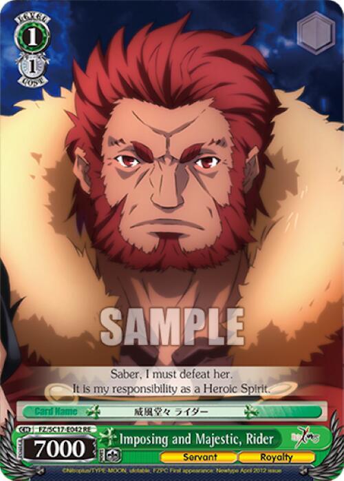 Imposing and Majestic, Rider - [Fate/Zero Chronicle Set] | Gear Gaming Fayetteville