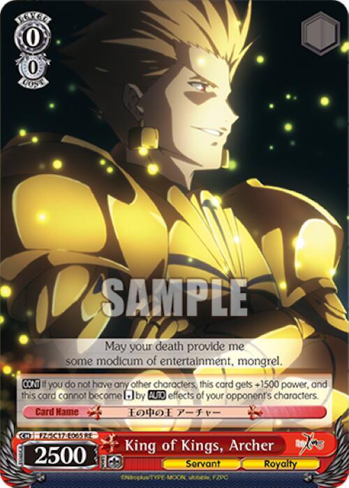 King of Kings, Archer - [Fate/Zero Chronicle Set] | Gear Gaming Fayetteville