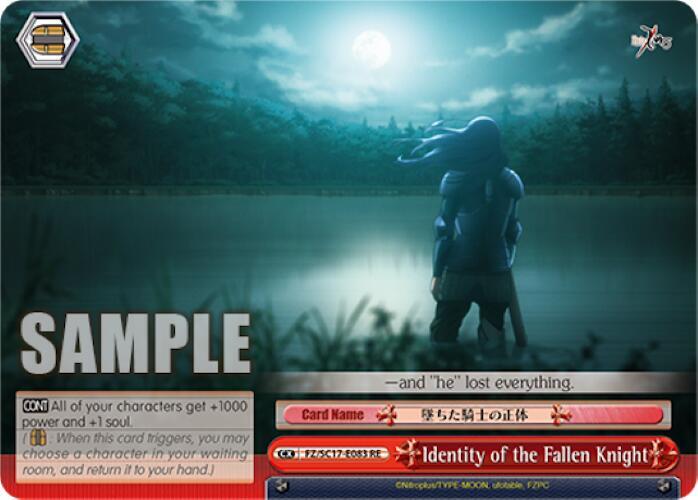 Identity of the Fallen Knight - [Fate/Zero Chronicle Set] | Gear Gaming Fayetteville