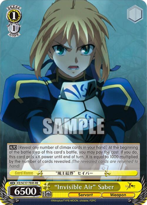 "Invisible Air" Saber (TD) - [Fate/Zero Chronicle Set] | Gear Gaming Fayetteville