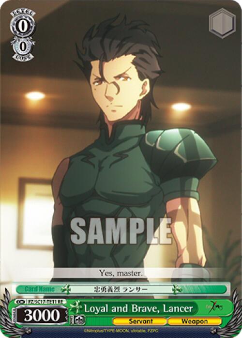 Loyal and Brave, Lancer (TD) - [Fate/Zero Chronicle Set] | Gear Gaming Fayetteville