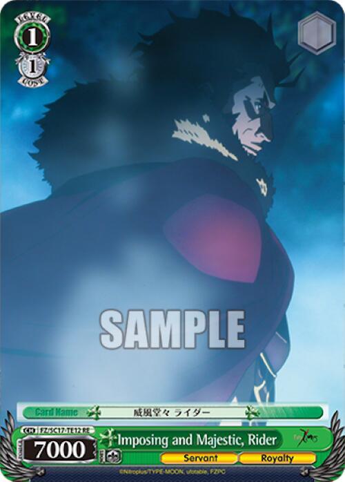 Imposing and Majestic, Rider (TD) - [Fate/Zero Chronicle Set] | Gear Gaming Fayetteville