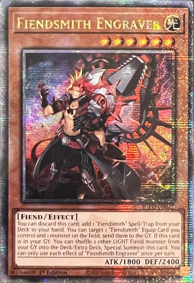 Fiendsmith Engraver (Quarter Century Secret Rare) [INFO-EN017] Quarter Century Secret Rare | Gear Gaming Fayetteville