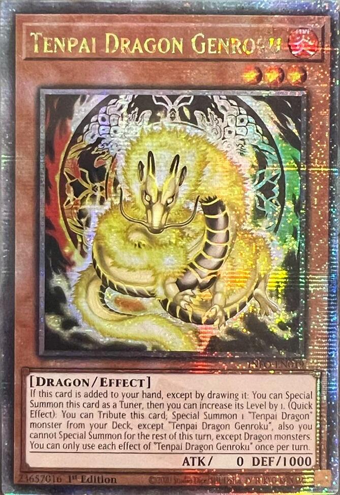 Tenpai Dragon Genroku (Quarter Century Secret Rare) [INFO-EN019] Quarter Century Secret Rare | Gear Gaming Fayetteville