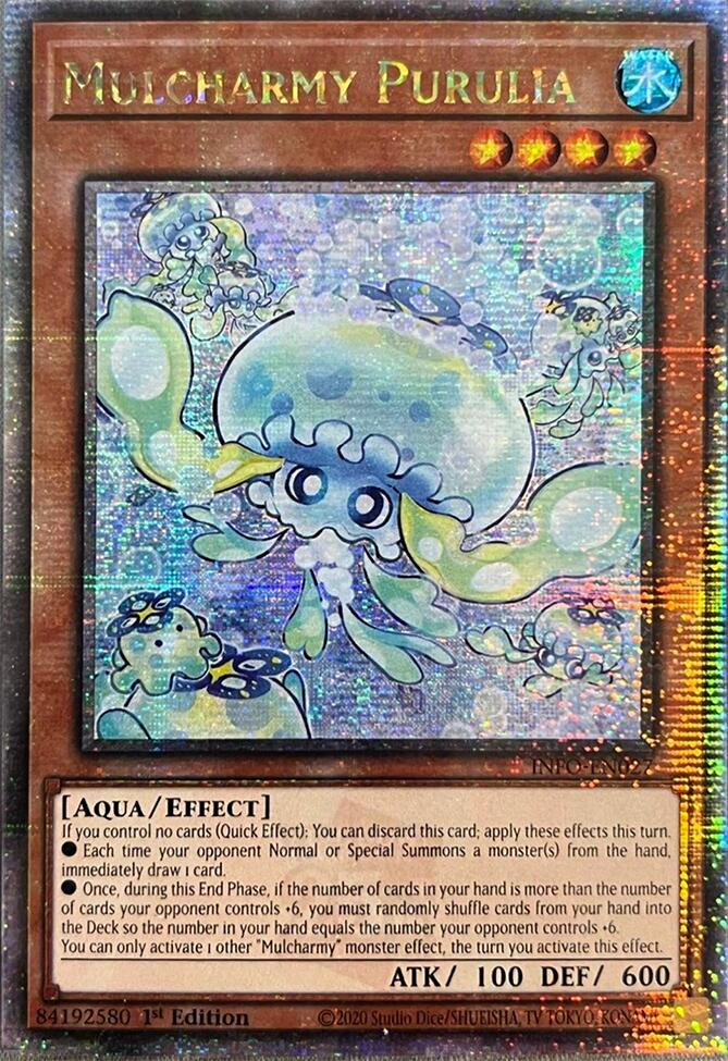 Mulcharmy Purulia (Quarter Century Secret Rare) [INFO-EN027] Quarter Century Secret Rare | Gear Gaming Fayetteville