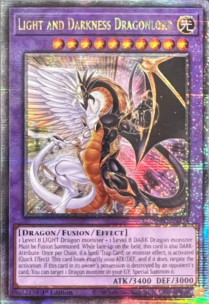 Light and Darkness Dragonlord (Quarter Century Secret Rare) [INFO-EN034] Quarter Century Secret Rare | Gear Gaming Fayetteville