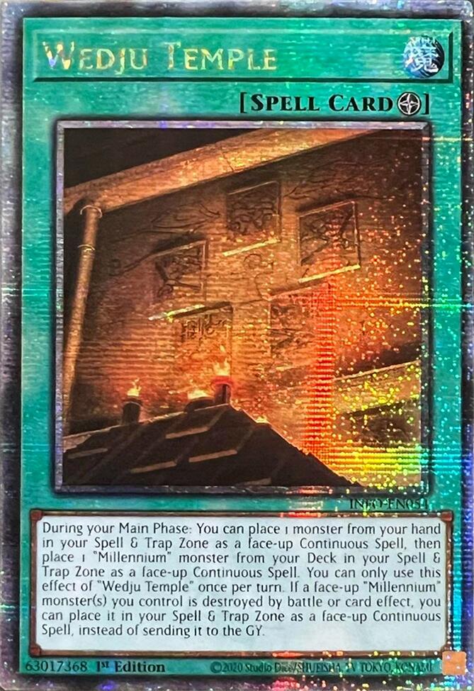 Wedju Temple (Quarter Century Secret Rare) [INFO-EN054] Quarter Century Secret Rare | Gear Gaming Fayetteville