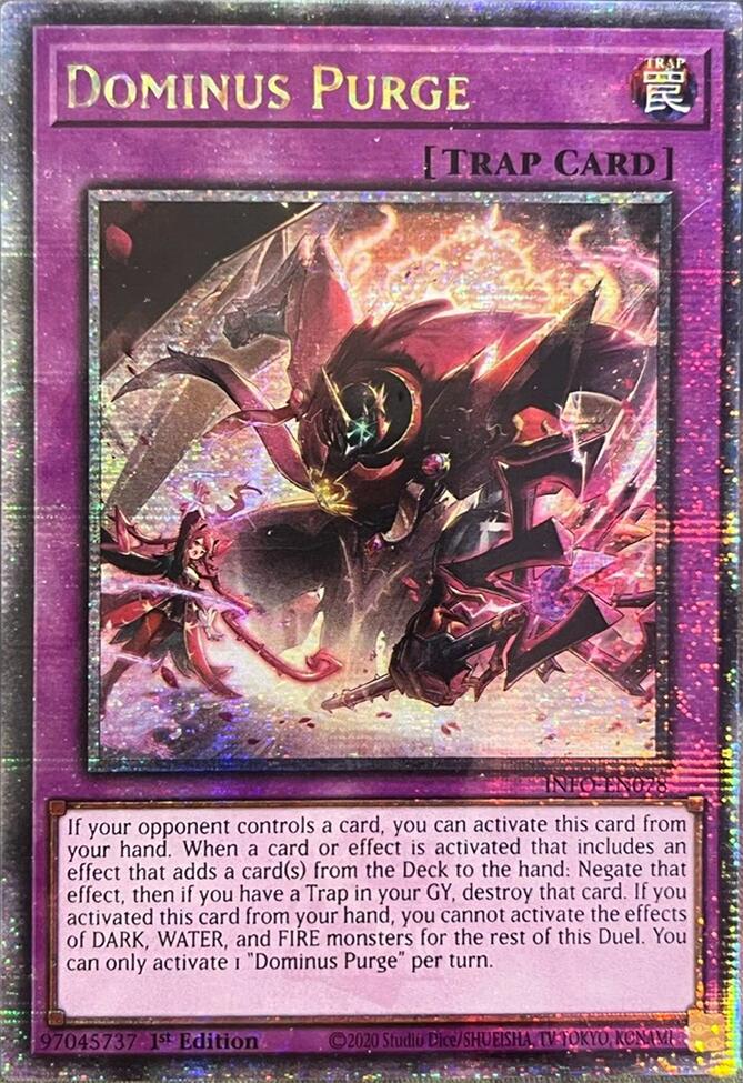 Dominus Purge (Quarter Century Secret Rare) [INFO-EN078] Quarter Century Secret Rare | Gear Gaming Fayetteville