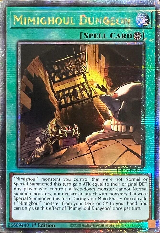 Mimighoul Dungeon (Quarter Century Secret Rare) [INFO-EN094] Quarter Century Secret Rare | Gear Gaming Fayetteville