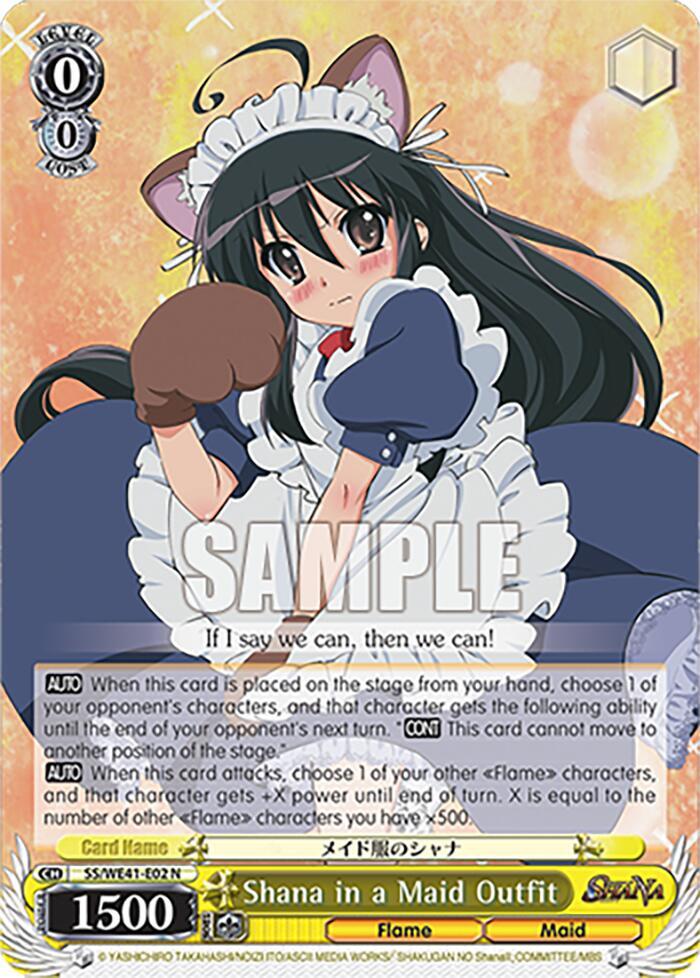 Shana in a Maid Outfit - [Shakugan no Shana Premium Booster] | Gear Gaming Fayetteville