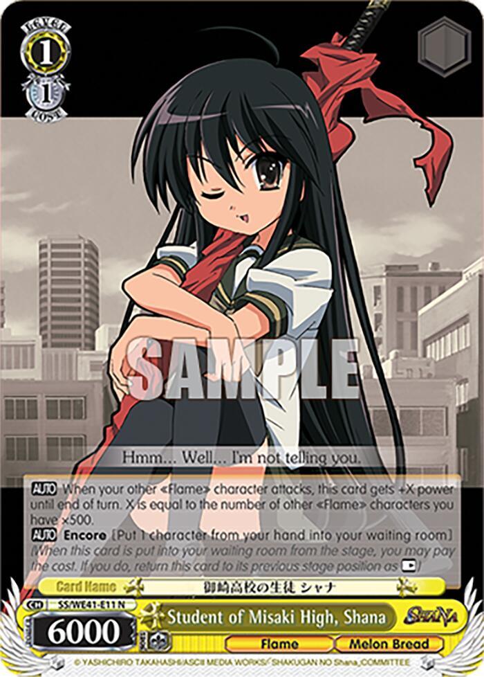 Student of Misaki High, Shana - [Shakugan no Shana Premium Booster] | Gear Gaming Fayetteville