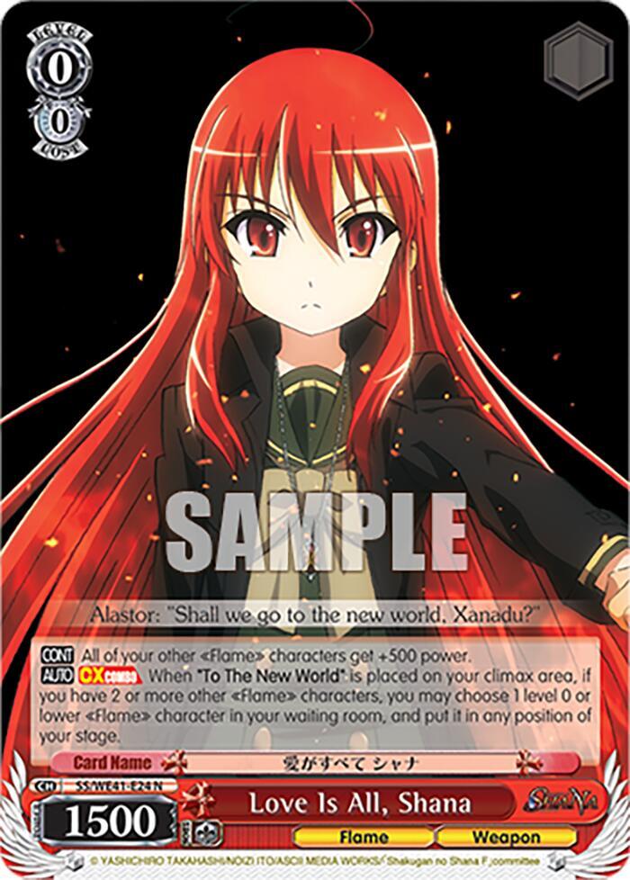 Love Is All, Shana - [Shakugan no Shana Premium Booster] | Gear Gaming Fayetteville