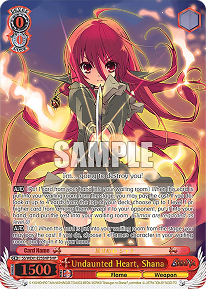 Undaunted Heart, Shana (SHP) - [Shakugan no Shana Premium Booster] | Gear Gaming Fayetteville