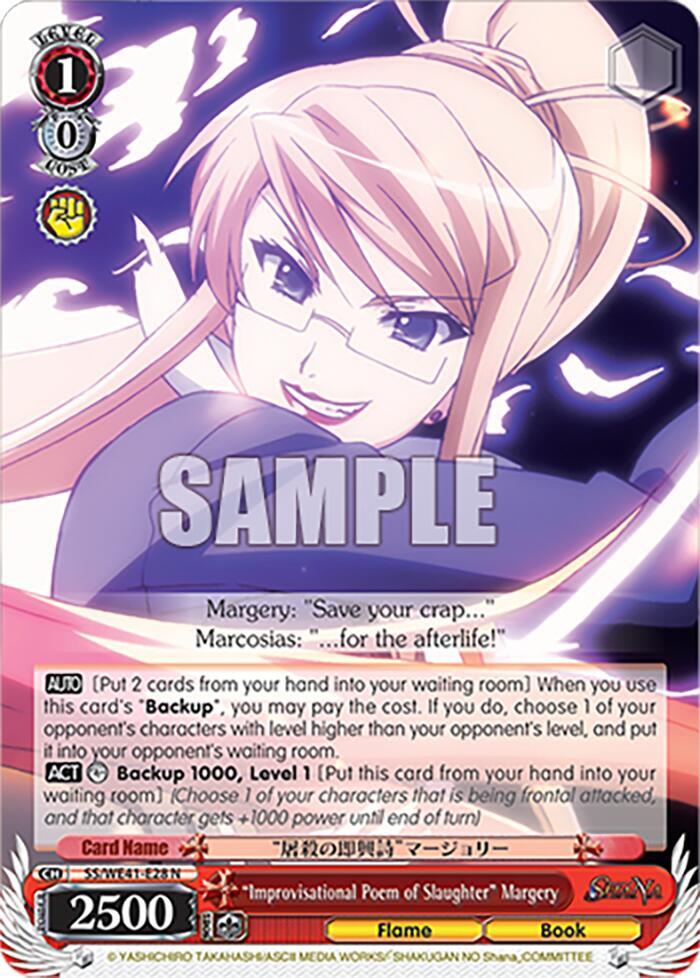 "Improvisational Poem of Slaughter" Margery - [Shakugan no Shana Premium Booster] | Gear Gaming Fayetteville