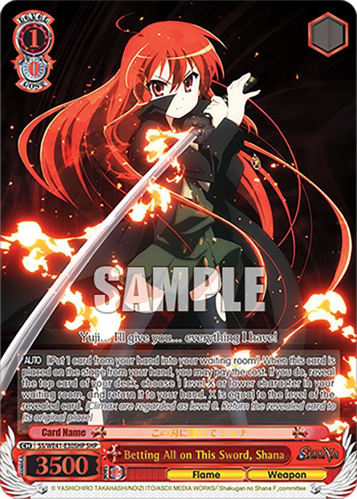 Betting All on This Sword, Shana (SHP) - [Shakugan no Shana Premium Booster] | Gear Gaming Fayetteville