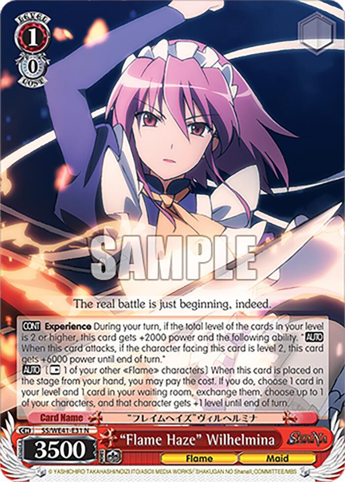 "Flame Haze" Wilhelmina - [Shakugan no Shana Premium Booster] | Gear Gaming Fayetteville