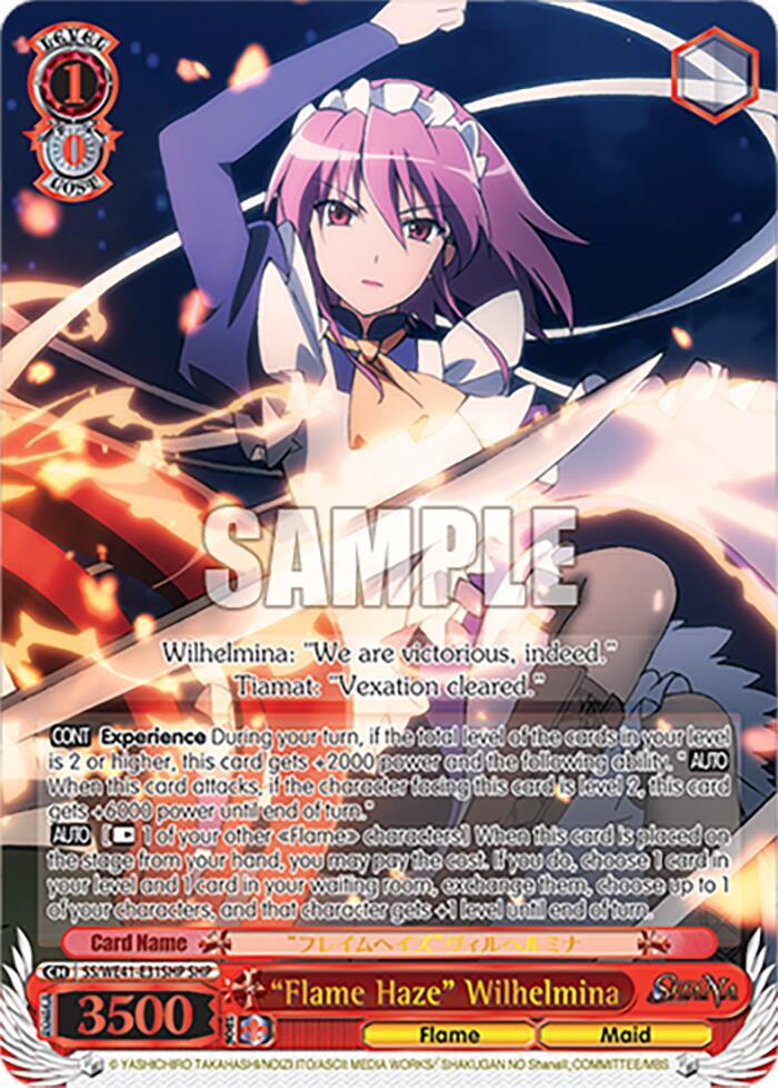 "Flame Haze" Wilhelmina (SHP) - [Shakugan no Shana Premium Booster] | Gear Gaming Fayetteville