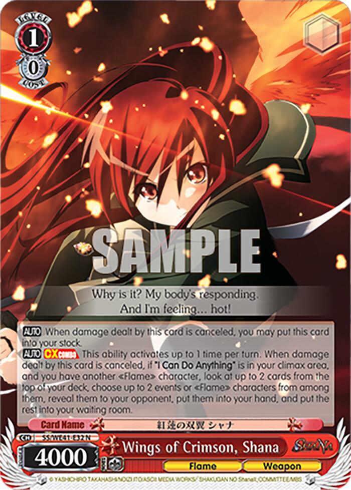 Wings of Crimson, Shana - [Shakugan no Shana Premium Booster] | Gear Gaming Fayetteville
