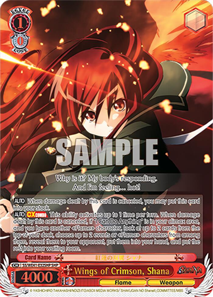 Wings of Crimson, Shana (SHP) - [Shakugan no Shana Premium Booster] | Gear Gaming Fayetteville