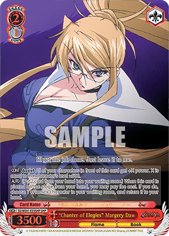 "Chanter of Elegies" Margery Daw (SHP) - [Shakugan no Shana Premium Booster] | Gear Gaming Fayetteville