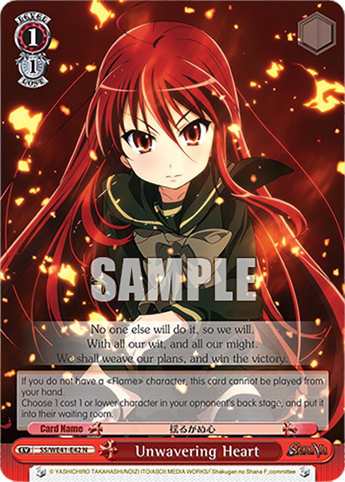 Unwavering Heart - [Shakugan no Shana Premium Booster] | Gear Gaming Fayetteville