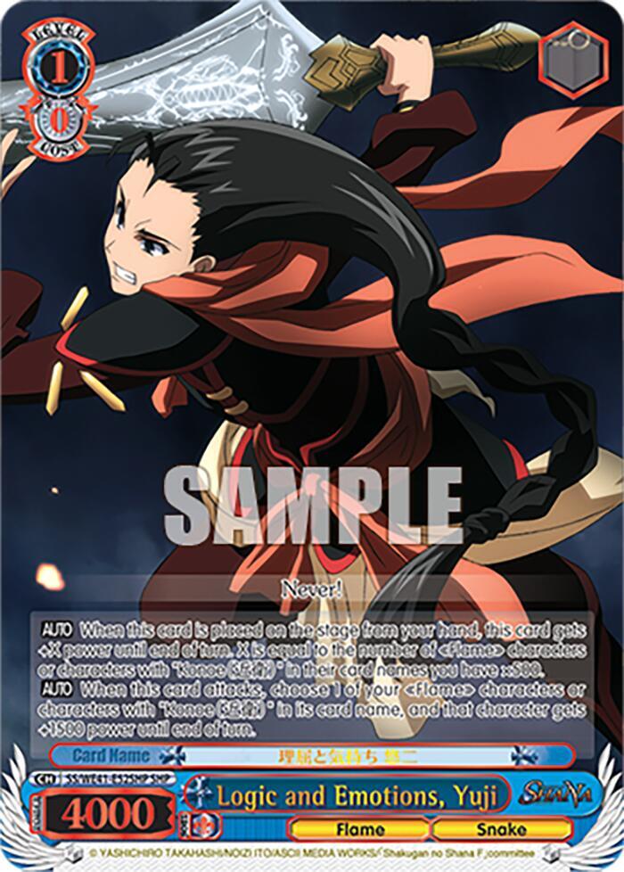 Logic and Emotions, Yuji (SHP) - [Shakugan no Shana Premium Booster] | Gear Gaming Fayetteville