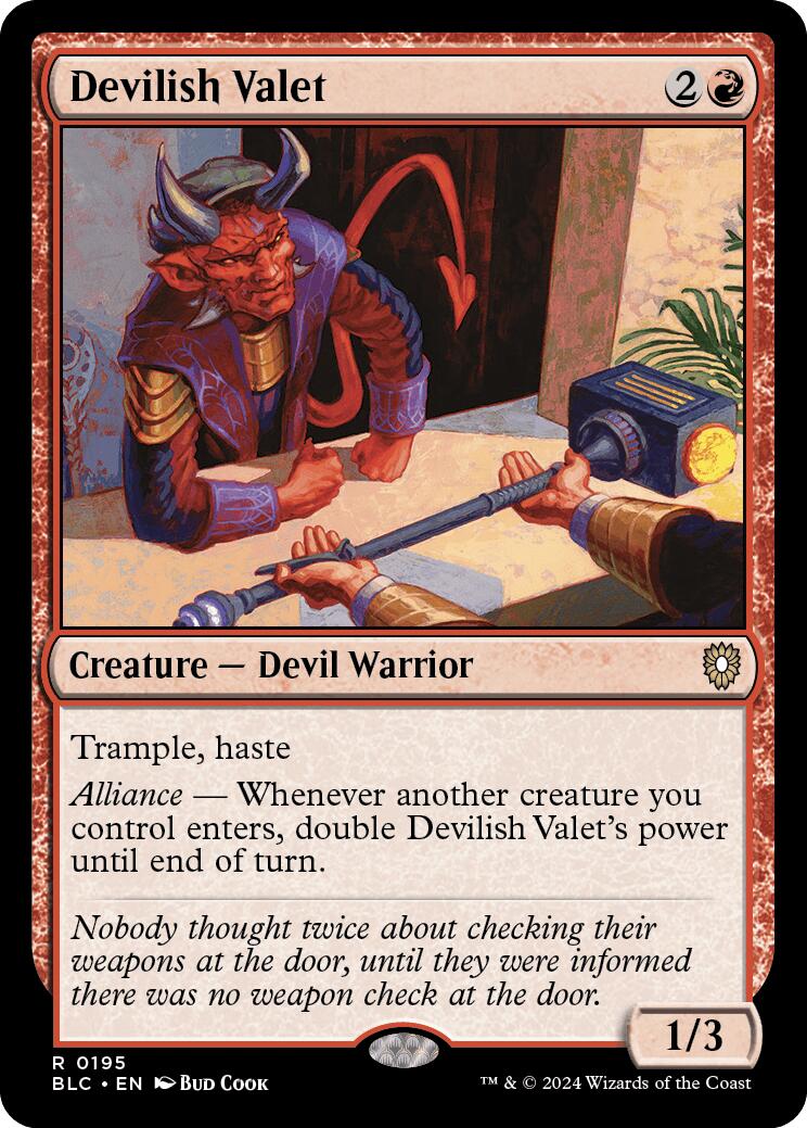 Devilish Valet [Bloomburrow Commander] | Gear Gaming Fayetteville