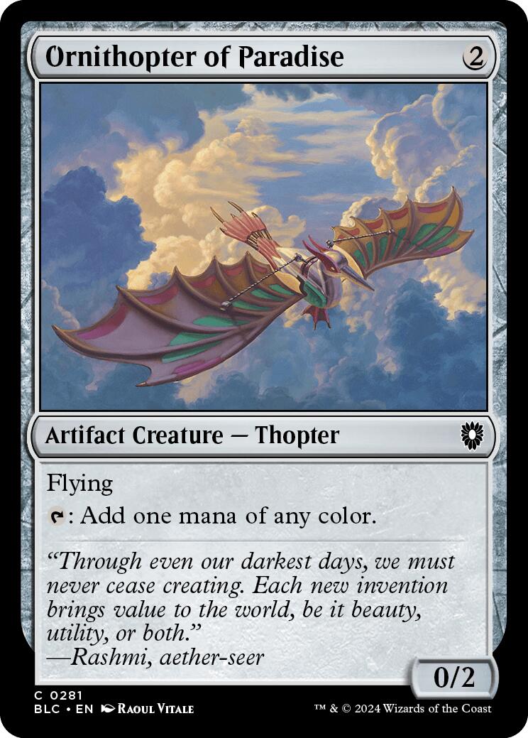 Ornithopter of Paradise [Bloomburrow Commander] | Gear Gaming Fayetteville