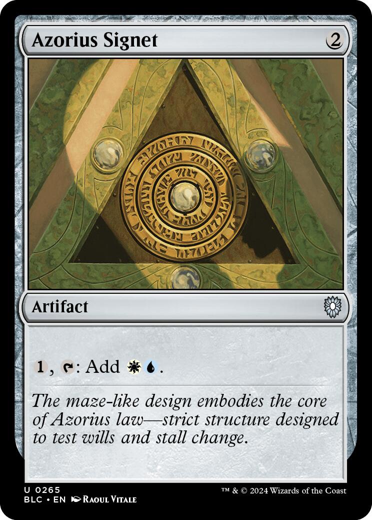 Azorius Signet [Bloomburrow Commander] | Gear Gaming Fayetteville