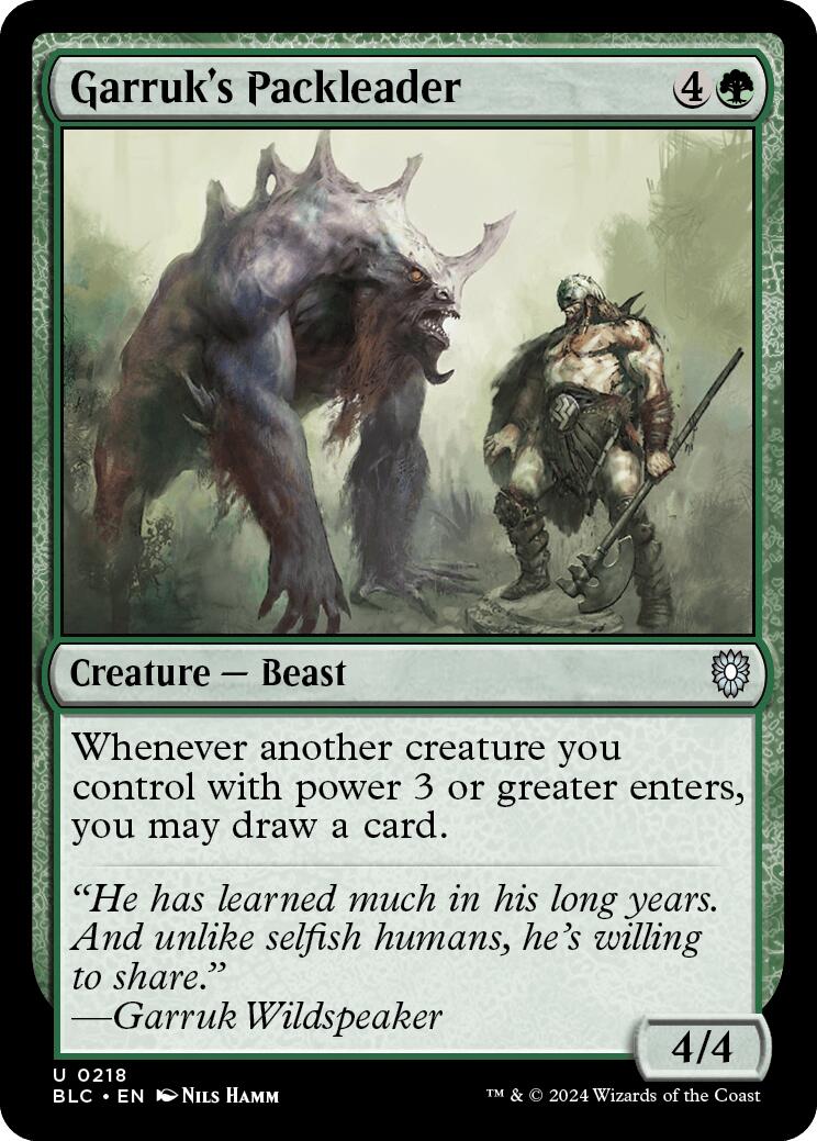 Garruk's Packleader [Bloomburrow Commander] | Gear Gaming Fayetteville